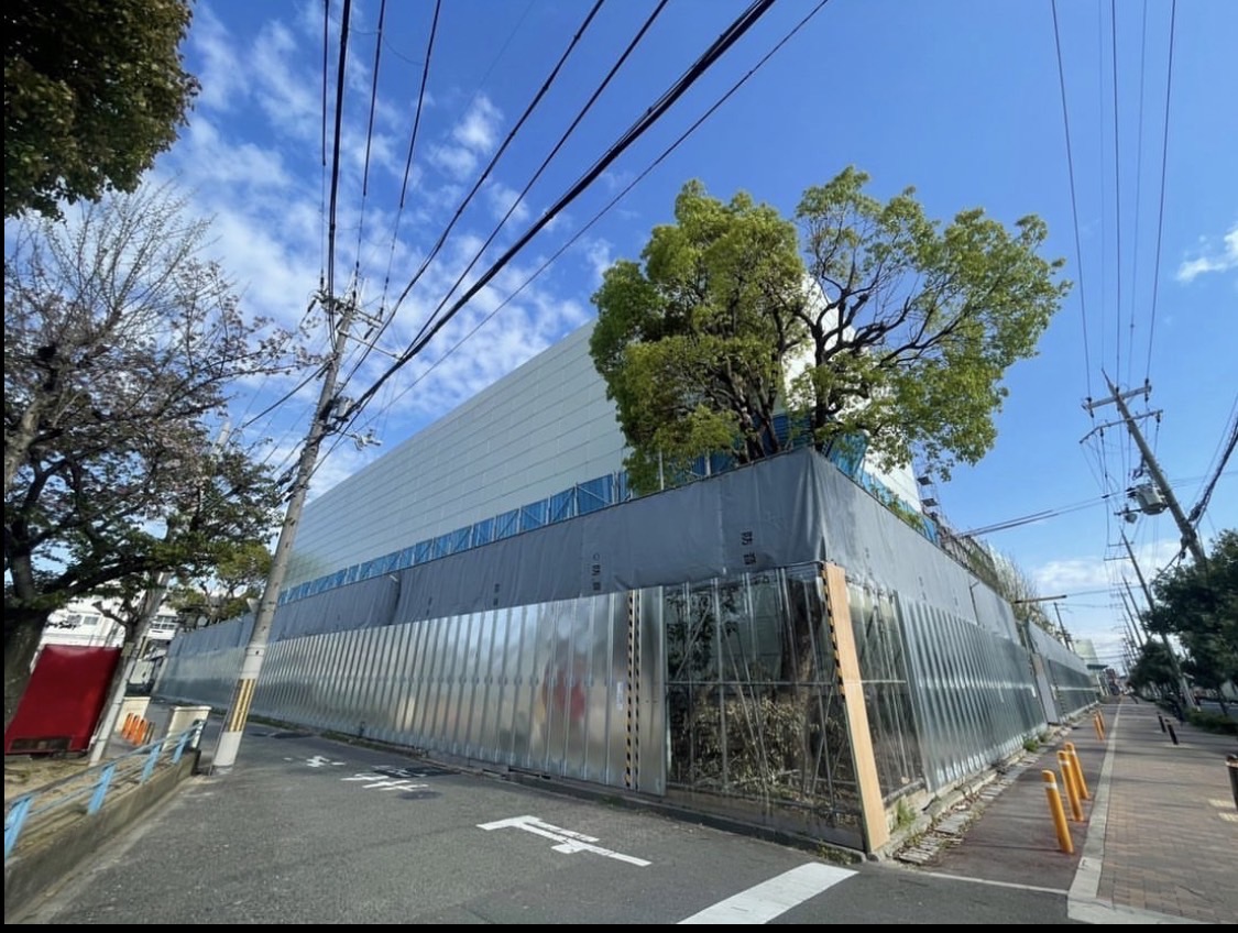 大阪市営団地　解体工事